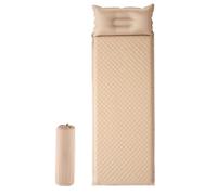 Mattress Auto-infranté - Camping extérieur Portable Anti-Slip Brepwable Sleeping Pad (Conception modulaire/contournement du Corps 3D / Compatible avec Les tentes à Double Couche) Khaki singleperson