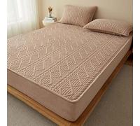 Mattress Padfy Pocket de Poche Profonde Housse de Matelas Matelas Matelas Matelas Matelas Matelas Matelas Matelas en Matelas en Matelas avec Poche Profonde jusqu'à 6-18 Pouces (Couleur: Marron