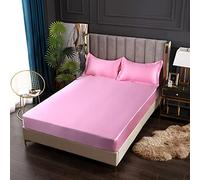 Mattress Protecteur Satin Elastic Adapté Bandes élastiques pour la Plaque de lit Confort de la Plaque Confortable Pas de taie d'oreiller, 8 140x200x25cm