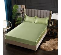 Mattress Protecteur Satin Elastic Adapted Bandes élastiques pour la Feuille de lit Litteur Confortable sans taire d'oreiller, 21,160x200x25cm