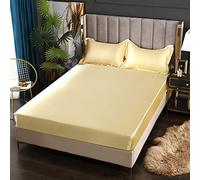 Mattress Protecteur Satin Elastic Adapted Bandes élastiques pour la Plaque de lit Confort de Feuille sans taire d'oreiller, 12200x200x25cm