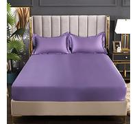 Mattress Protecteur Satin Elastic Adapted Bandes élastiques pour la Plaque de lit Confort de Feuille sans taire d'oreiller, 19 140x190x25cm