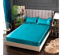 Mattress Protecteur Satin Elastic Adapted Bandes élastiques pour la Plaque de lit Confort de Feuille sans taire d'oreiller, 17 120x200x25cm