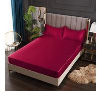 Mattress Protecteur Satin Elastic Adapted Bandes élastiques pour la Plaque de lit Litteur de Feuille Confortable Pas de taie d'oreiller, 10 140x200x25cm