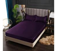 Mattress Protecteur Satin Elastic ajusté Bandes élastiques pour Le Drap de lit Litteur de Feuille Confortable Pas de taie d'oreiller, 15200x200x25cm