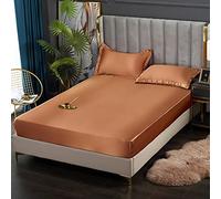Mattress Protecteur Satin Elastic ajusté Bandes élastiques pour Le Drap de lit Litteur de Feuille Confortable Pas de taie d'oreiller, 18 200x220x25cm
