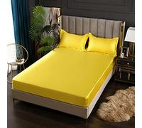 Mattress Protecteur Satin Elastic ajusté Bandes élastiques pour Le Drap de lit Litteur de Feuille Confortable Pas de taie d'oreiller, 6 90x200x25cm