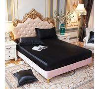 Mattress Protecteur Satin Rayon Adapté Lit Aide-Taquet Couleur de Couleur Solide Couvre Matelas élastique Home Litding Lit Sheet Match Couvercle, 18.160X200CM 1 PCS