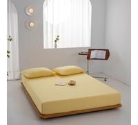 Mattress Protector Coton Fichet Feet Mattress Couvercle avec Drap de lit de lit élastique Monochrome Fit, 10 150x190x25cm 1pc