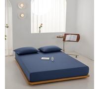 Mattress Protector Coton Fichet Feet Mattress Couvercle avec draps de lit de lit élastique Monochrome Fit, 1,150x190x25cm 1pc