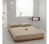 Mattress Protector Coton Fichet Feet Mattress Couvercle avec draps de lit de lit élastique Monochrome Fit, 7,90x190x20cm 1pc