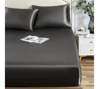 Mattress Protector Fichet Fichet Twin Full Satin Lits Feuilles de Lin à Double lit à Double Taquet, 8, US Twin Taille 1 PCS