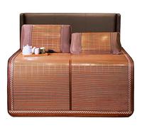 Mattreux de Refroidissement à Double Face en Bambou à Double Face Matelas Pliant Portable pour la litière Respirante à Chaud pour Les Voyages en Camping et l'utilisation à Domicile.