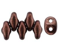 Matubo Superduo Lot de 5 g de perles à 2 trous Café métallique saturé (marron métallisé), 2,5 x 5 mm (café chicorée métallique saturé)