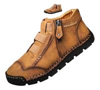 Matufit Shoes for Men, Matufit Men's Waterproof Non-Slip Fashionable Orthopedic Shoes, Mid Top (Brown,47)