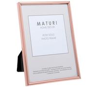 Maturi Cadre photo couleur or rose - Bord fin, 20 x 25 cm