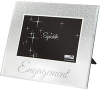 Maturi Cadre photo miroir argenté pailleté 15,2 x 10,2 cm - Engagement