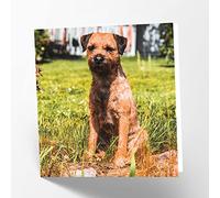 Maturi Carte de vœux vierge avec image de chien Border Terrier
