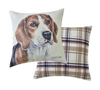 Maturi Coussin de siège rempli avec Image Aquarelle de Chien Beagle, Coussin de Chaise, canapé - 43 x 43 cm