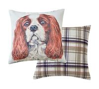 Maturi Coussin de siège rempli avec Image Aquarelle de Chien Cavalier King Charles, Coussin de Chaise, canapé - 43 x 43 cm