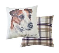 Maturi Coussin de siège rempli avec Image Aquarelle de Chien Jack Russel, Coussin de Chaise, canapé - 43 x 43 cm