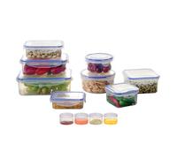 Maturi Lot de 12 boîtes de conservation alimentaire avec couvercles hermétiques, sans BPA, 0,04 à 1,5 l