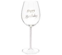 Maturi Verre à vin avec cœur gravé et détails en diamant