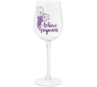 Maturi Verre à vin humoristique « Achieve Grapeness » 420 ml