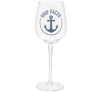 Maturi Verre à vin humoristique « Ship Faced » 420 ml