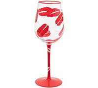 Maturi Verre à vin peint à la main, 400 ml, boîte cadeau, Red