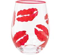 Maturi Verre à vin sans pied peint à la main, 530 ml, boîte cadeau, Red