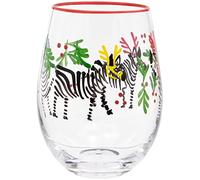 Maturi Verre à vin zébré peint à la main, 530 ml, boîte cadeau