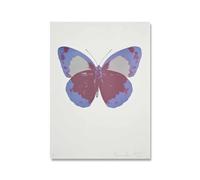 Matvsd Kohecs Affiche DAMIEN HIRST Motifs de mode sur toile Esthétique Illustrations murales de DAMIEN HIRST Affiches et gravures en papillons violets pour la décoration de bureau 30x45cm Sans cadre