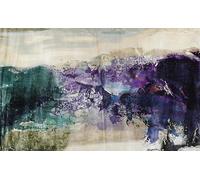 Matvsd Kohecs Célèbre affiche Zao Wou Ki Art mural vintage《Sans titre 1991 Violet》Tableau Zao Wou Ki Peinture Zao Wou Ki pour la déco intérieure 75x50cm Sans cadre
