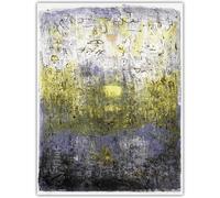 Matvsd Kohecs Célèbre Zao Wou Ki《Forêt Perdue》Peinture murale en toile Estampes rétro Affiche Zao Wou Ki Peinture abstraite pour salon Décoration 50x70cm Sans cadre