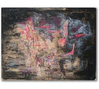 Matvsd Kohecs Célèbre Zao Wou Ki《Untitled》Peinture murale sur toile Imprimés rétro Affiche Zao Wou Ki Peinture abstraite pour salon 40x55cmx1 Sans cadre