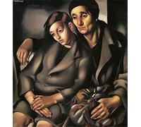 Matvsd Kohecs Les Réfugiés de Tamara de Lempicka Affiche et gravures murales modernes Toile de peinture de Tamara de Lempicka pour décoration intérieure 40x40cm sans cadre