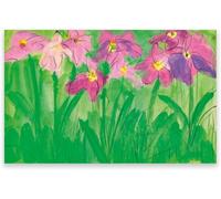 Matvsd Kohecs Walasse Ting Poster Rétro《Fleurs Pastel》Impressions Abstrait Art Mural Walasse Ting Peinture Toile Pour Salon Photo Décor 45x30cm Sans Cadre