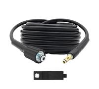 MATXREE M22 Tuyau de rechange pour nettoyeur haute pression 10 m, résistant aux torsions avec bouchon de type clic, système de connecteur rapide pour nettoyeurs haute pression Karcher série K K2, K3,