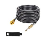 MATXREE Tuyau de vidange pour nettoyeur haute pression de 15 m, compatible avec Karcher K2 K3 K4 K5 K6 K7, avec adaptateur Kärcher amovible et buse de jet d'égout à ressort