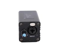 Matybobe Amplificateur de Microphone 48 V, Alimentation Fantôme XLR, Prise Jack 6,35 Mm, Interface Sonore pour Les Enregistrements de Mixage Caméra