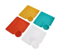 Matybobe Assiettes Séparées avec Compartiments, Set de 4 pour Apéritif et