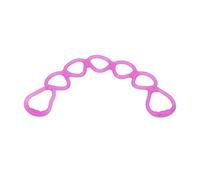 Matybobe Bande de Résistance élastique Durable de Corde Traction Forme Physique pour Le Studio Yoga Gymnase à la Maison 27,6 Pouces Conception Violette 7 Trous