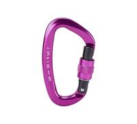 Matybobe Boucle d'escalade, écrou Antidérapant Haute Résistance 25 KN en Alliage D'aluminium 7075 avec Porte à Ressort de 100 Mm, pour Le Travail en Haute Altitude de Sauvetage d'escalade (Violette)