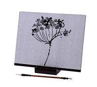Matybobe Bouddha Board Artist Board Paint avec Brosse à Eau et Support de Support Pression Relaxation Enfants Enfants Adolescents Adults Drawing Painting (Carte de 37,5 x 30 cm)
