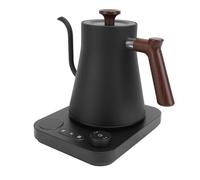 Matybobe Bouilloire électrique à Col de Cygne en Acier Inoxydable 304 1200 W avec Minuterie à écran LCD, Contrôle de Température de Précision de 1 °F, Garde au Chaud Pendant 1 à 24 (Prise UE)