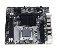 Matybobe Carte Mère de Jeu X58 DDR3 pour Ordinateur de Bureau avec Prise en Charge la Mémoire ECC Ports USB2.0 2 Emplacements DIMM