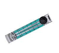 Matybobe Débitmètre -5 Compteur de Gaz Transparent de Haute qualité avec Vanne Contrôle 2.5-25LPM Utilisation dans L'industrie L'oxygène/Air/gaz