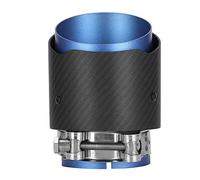 Matybobe Embout D'échappement Mat en Fibre de Carbone, Entrée 80 Mm, Sortie 101 Mm, Compatible avec CX5 et CX4 (Bleue)