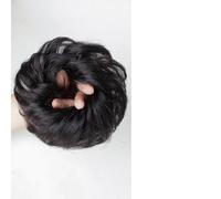Matybobe Extensions de Cheveux en Désordre Synthétique Droite Bou Perruque Chouchous Naturel Beignet Queue de Cheval Postiches Noir Brun foncé Brun Clair pour les (Cheveux bouclés)